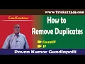 How To Remove Duplicates Using COUNTIF Function Excel Functions Statistical Functions