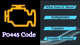 Solve the P0445 Trouble Code Top Causes and Step-by-Step Repairs