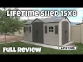 Lifetime Garden Shed 60079 Review 15x8 Dual Entry Plastic Storage Shed