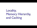 Intro to Cache Memory - Part 1