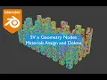 LIVENODING Combo SV and Geometry Nodes To Assign and Delete Materials