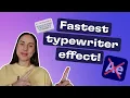 How to do typewriter effect WITHOUT after effects FREE