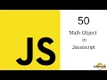 Javascript Tutorial in Hindi - 50 javascript math functions math object in javascript