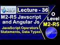 O Level M2 R5 Chapter 5 JavaScript Operators Statements in Hindi Lecture 36