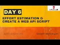 How to Estimate effort for Performance test script and Create Script using