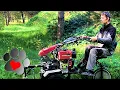 Homemade sulky for walking tractor Weima