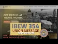 IBEW 354 Union Message New Website
