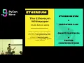S Fioravanzo - A primer on the Ethereum Blockchain and Smart Contracts using Python and Serpent