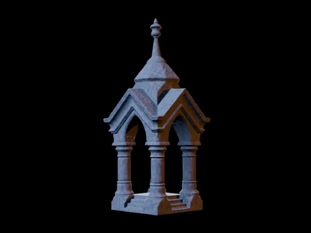Gothic Wayshrine Chapel | Tabletop Scatter Terrain | FDM Optimized video thumbnail