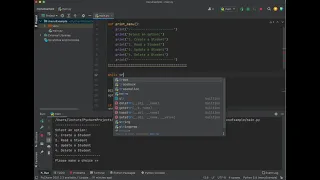 Python Console Menu Example