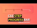 Create Step Progress Bar Using HTML And CSS html css step progress bar
