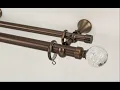 High-End Curtain Rod Installation Antique Bronze Sliding Track for Pleated Ripple Fold Drapes