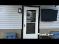How To Install a Door Handle and lock on a Screen Storm Door - EMCO 100 Series etc