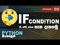 Python Sinhalen If Condition Ep - 05
