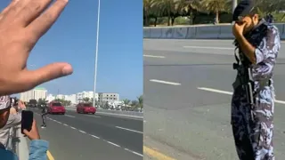 هكذا ودع العمانيون جلالة السلطان قابوس أثناء مرور موكب جنازته 