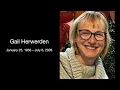 Gail Herwerden Celebration of Life