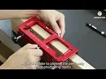 Gohelper Door Hinge Jig Aluminum Alloy Door Hinge Template Kit for Router