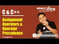 Assignment Operators Operator Precedence in C C for Beginners C Tutorial -