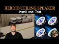 Herdio Ceiling Speaker System Review and Install