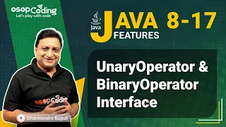 UnaryOperator BinaryOperator Interface in Java Lambda Java 8-17 New Features