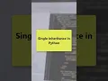 How to implement Single Inheritance in Python
