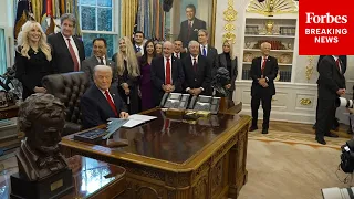 WATCH LIVE Trump Takes Questions From Reporters In The Oval Office Swears In India Ambassador 