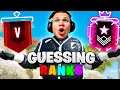 Guessing Your Ranks In Rainbow Six Siege