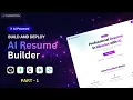 Build Deploy Full Stack AI Resume Builder using NextJs Tailwind CSS Part - 1