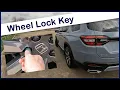 2023 Honda Pilot Wheel Lock Key Tutorial - What Is A Wheel Lock Key