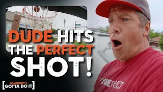 Mike Rowe Hits the PERFECT Shot with DUDE PERFECT after 100 Attempts Somebody s Gotta Do It