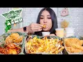 ASMR WINGSTOP MUKBANG VOODOO FRIES GARLIC SPICY KOREAN WINGS LEMON PEPPER TENDERS EATING SOUNDS