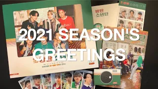 bts 2021 seasons greetings unboxing full flipthrough 