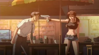 revy and rock arguement scene black lagoon clip dub 