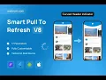 FlutterFlow Pull To Refresh Widget Curved Header