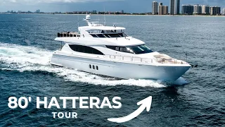 Tour a 2013 Hatteras 80 Yacht “Ca’D’Zan” | Boating Journey
