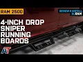2010-2023 RAM 2500 4-Inch Drop Sniper Running Boards Review Install