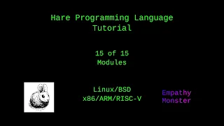 Hare Programming Tutorial 15 of 15 - Modules