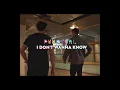 Punctual - I Don't Wanna Know (Official Visualiser)