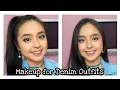 Makeup for denim outfits
