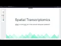 Spatial Transcriptomics Intro - Part 1 What Is Spatial Transcriptomics