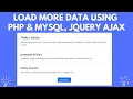 Load More Data in PHP Load More Data using PHP Ajax Load More Button in PHP