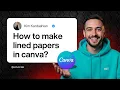 How to Make Lined Paper in Canva - Easy DIY Printable Notebook Pages