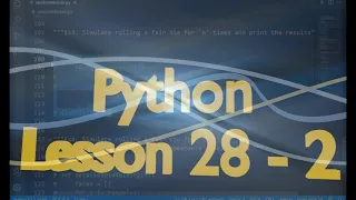 Python Lesson 28 - 2 random module