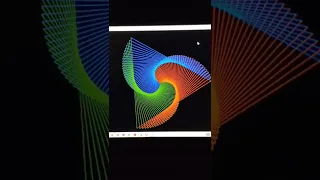 Python Triangle Spiral Pattern with Turtle GUI in Python