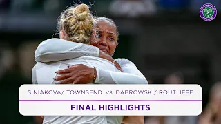 Thrilling final action Siniakova Townsend vs Dabrowski Routliffe Final Highlights Wimbledon