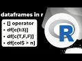 Data frames in R programming Subset data frames in r using logical values operator
