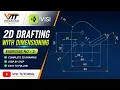 VISI 2D Drafting with Dimensioning Exercise No 2 Step-by-Step Tutorial