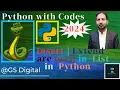 Insert Extend List in Python Python with Codes 2024