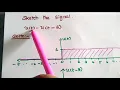 Sketch the Signals in Unit Step Signal u t and u n - Signals and Systems