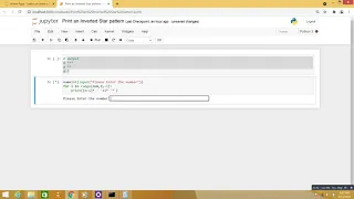Python Program Print an Inverted Star pattern
